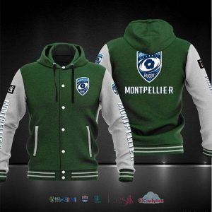 Montpellier Herault Rugby Baseball Hoodie Jacket