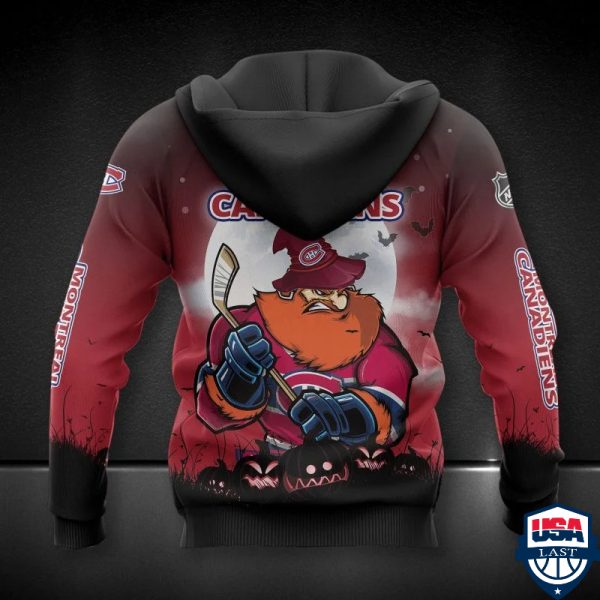 Montreal Canadiens Nhl Haloween All Over Printed Hoodie