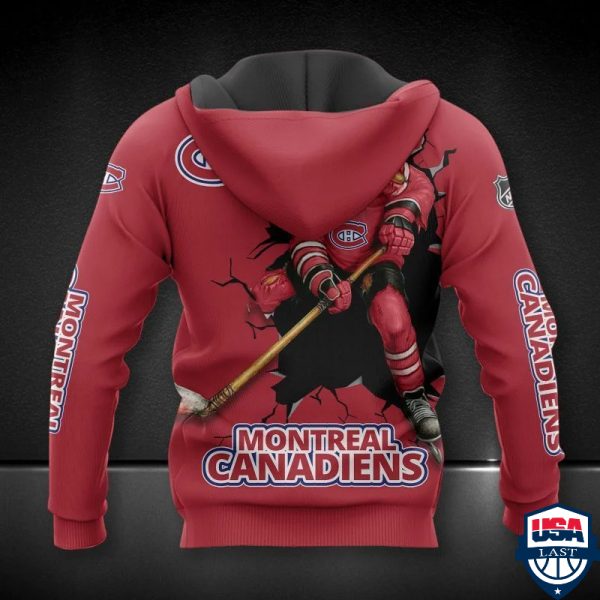 Montreal Canadiens Nhl Ver 7 All Over Printed Hoodie