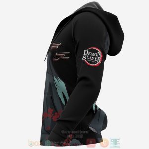 Muichiro Tokito Custom Kimetsu Anime Black 3D Hoodie