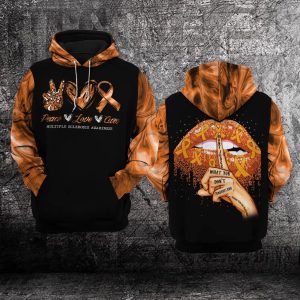 Multiple Sclerosis Awareness Don’T Judge What You Don’T Understand 3D Hoodie- Limited Edition