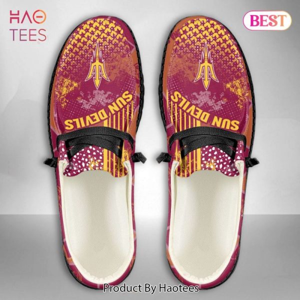 NCAA Arizona State Sun Devils Custom Name Hey Dude Shoes 03 M7