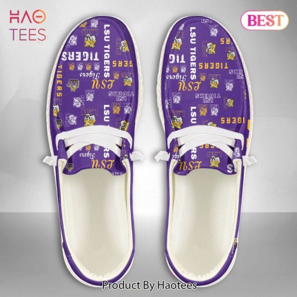 NCAA LSU Tigers Custom Name Hey Dude Shoes 06 M79