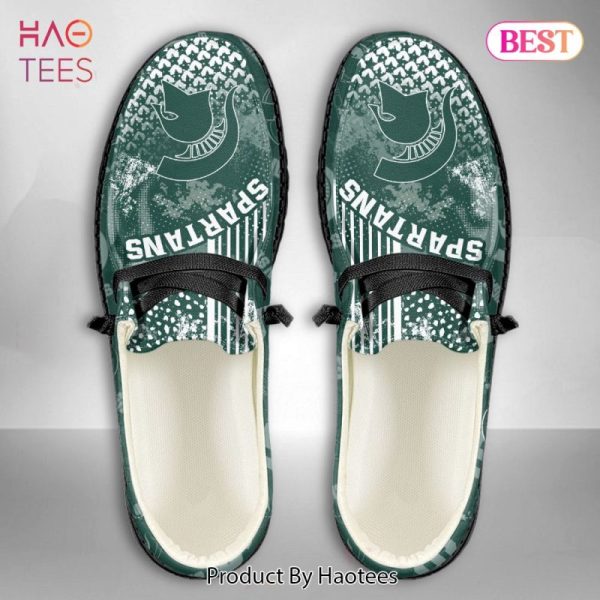 NCAA Michigan State Spartans Custom Name Hey Dude Shoes 03 M7