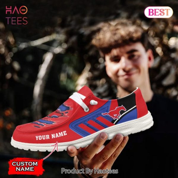 NCAA SMU Mustangs Custom Name Hey Dude Shoes 07 M7