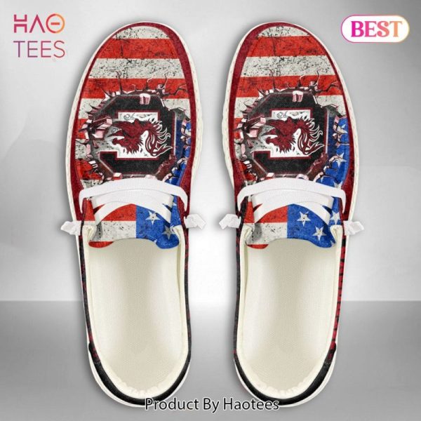 NCAA South Carolina Gamecocks Custom Name Hey Dude Shoes 07 M79