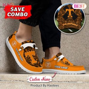 NCAA Tennessee Volunteers Custom Name Hey Dude Shoes