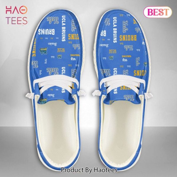 NCAA UCLA Bruins Custom Name Hey Dude Shoes 04 M12