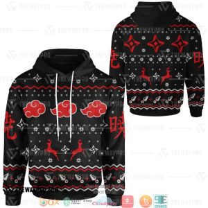 Naruto Akatsuki Ugly Pattern Hoodie