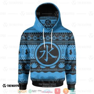 Naruto Mizukage Ugly Pattern Snood Hoodie