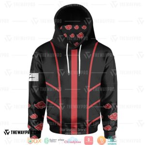 Naruto Modern Akatsuki Cosplay Snood Hoodie