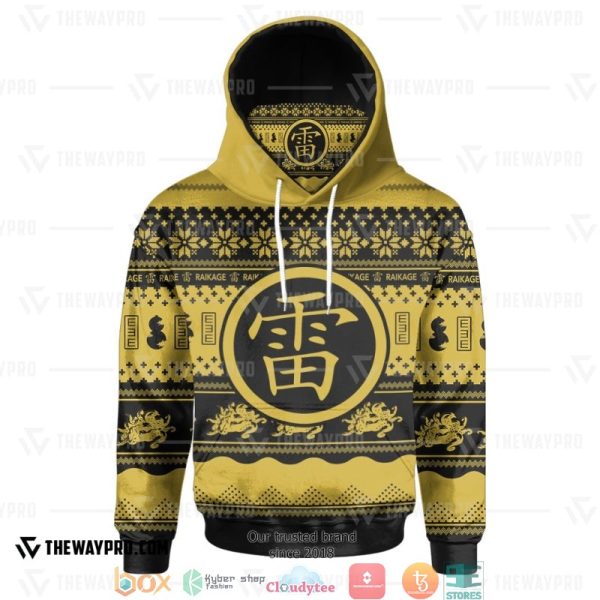 Naruto Raikage Ugly Pattern Snood Hoodie