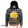 Naruto Shippuden Asura Kurama Mode Christmas Ugly Pattern Snood Hoodie