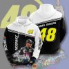 Nascar Jimmie Johnson 48 Signature Hoodie 3D