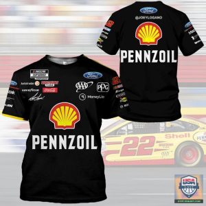 Nascar Pennzoil 3D All Over Print Hoodie T-Shirt