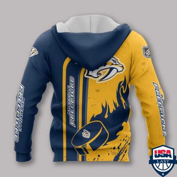 Nashville Predators Nhl Ver 1 All Over Printed Hoodie