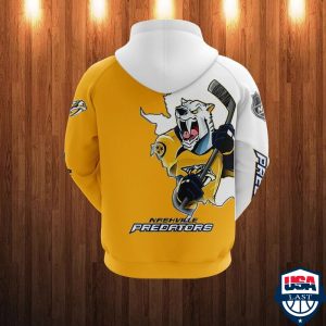 Nashville Predators Nhl Ver 3 All Over Printed Hoodie