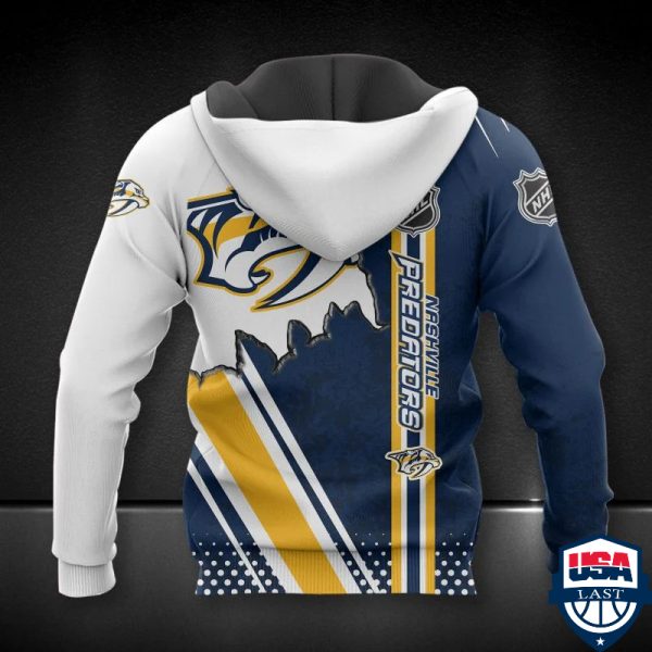 Nashville Predators Nhl Ver 6 All Over Printed Hoodie