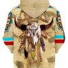 Native American Bison Skull 3D Hoodie