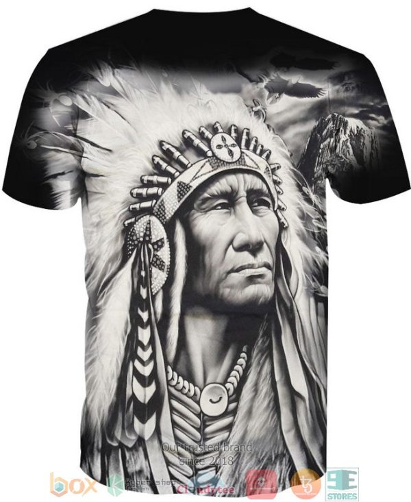 Native American Black White 3D Shirt