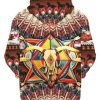 Native American Buffalo Skull Feather 3D Hoodie