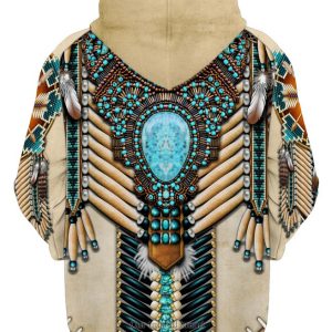 Native American Necklace 3D Hoodie