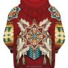 Native American Red 3D Hoodie