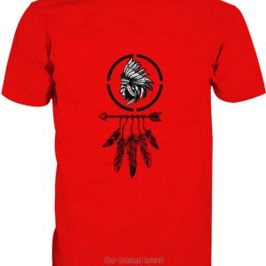 Native American Red Black 3D Shirt