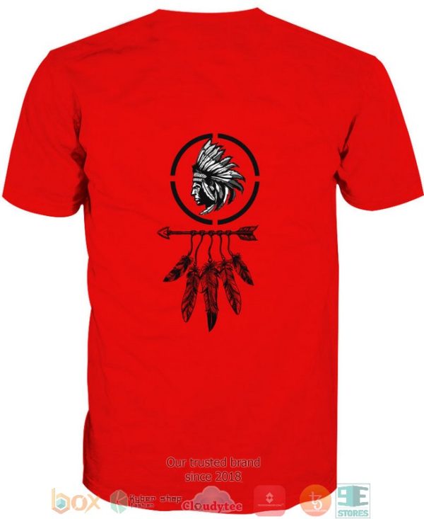 Native American Red Black 3D Shirt