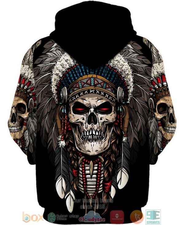 Native American Skull 3D Hoodie