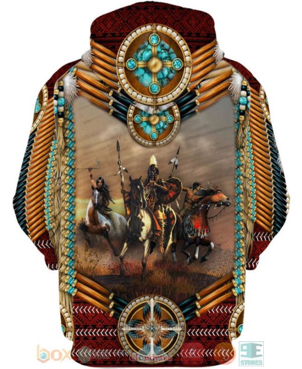 Native American Warrior 3D Hoodie