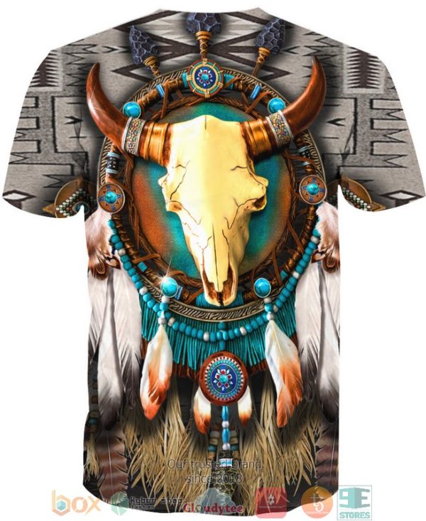 Native Bison Skull 3D Shirt