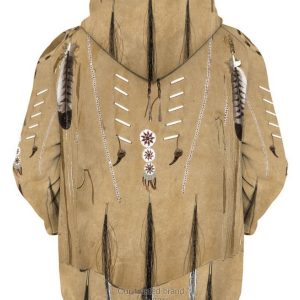 Native Brown 3D Hoodie