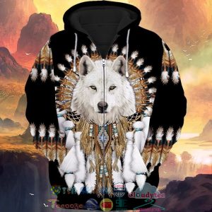 Native Canis Lupus Arctos 3D Hoodie