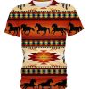 Native Horse Pattern 3D Shirt