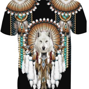 Native Wolf 3D Shirt