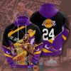 Nba Los Angeles Lakers Kobe Bryant 24 Signature Hoodie 3D