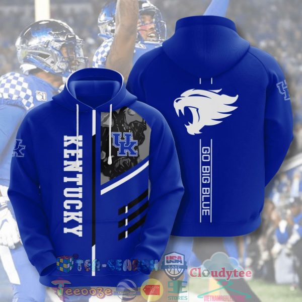 Ncaa Kentucky Wildcats Go Big Blue Hoodie 3D