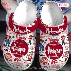 Nebraska Cornhuskers Football NCAA Sport Crocs Crocband Clogs Shoes Comfortable For Men Women and Kids