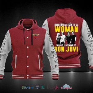 Never Underestimate A Woman Who Is Listening To Bon Jovi Baseball Hoodie Jacket