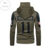 New England Patriots Number 11 Julian Edelman Mask Hoodie