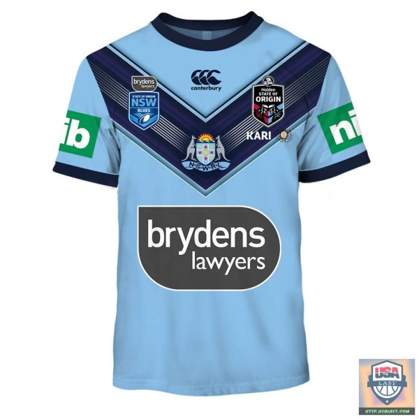 New South Wales Origin Nrl Personalized 3D Hoodie T-Shirt