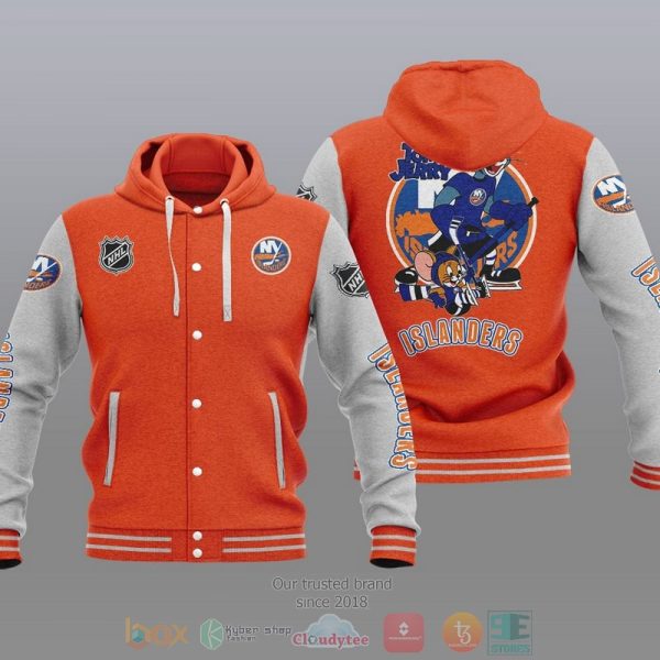 New York Islanders Nhl Tom And Jerry Baseball Hoodie Jacket