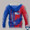 New York Rangers Ver 1 All Over Printed Hoodie