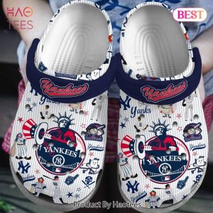 New York Yankees MLB Sport Crocs Crocband Clogs Shoes Comfortable For Men Women and Kids