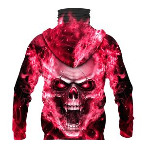 Nfl Atlanta Falcons Flameskull 3D Hoodie Mask