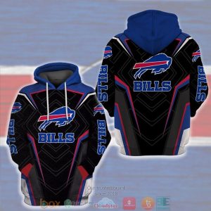 Nfl Buffalo Bills Black Blue 3D Hoodie