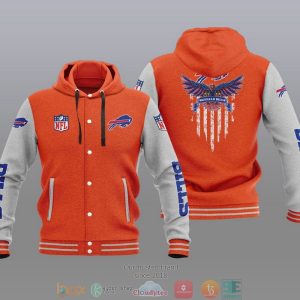 Nfl Buffalo Bills Eagle American Flag Baseball Jacket Hoodie