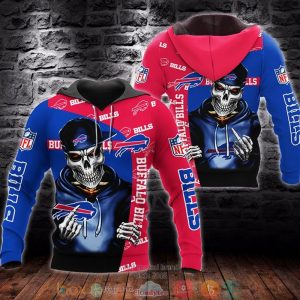 Nfl Buffalo Bills Skeleton 3D Hoodie