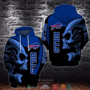 Nfl Buffalo Bills Skull 3D Hoodie